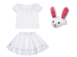 ZESTAW ZAJĄCZEK BIAŁY 116-128 3el