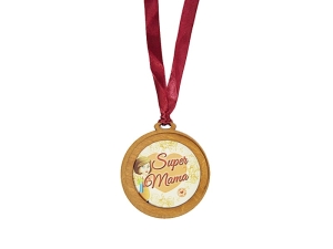 MEDAL SUPER MAMA DREWNIANY