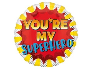 BALON ANAGRAM YOURE MY SUPERHERO 18'' 46cm