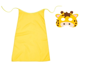 ZESTAW ŻYRAFA ŻÓŁTY PELERYNA 75cm 2el