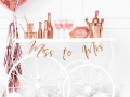 BANER MISS TO MRS RÓŻOWE ZŁOTO 0,76m