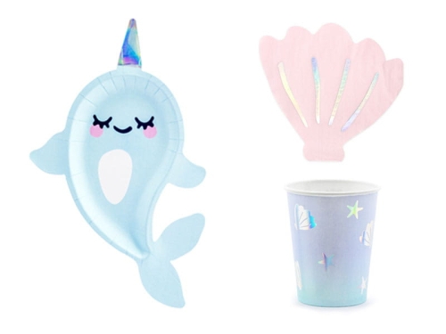 ZESTAW URODZINOWY NARWAL 13el