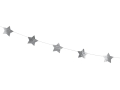 GIRLANDA GWIAZDKI SREBRNA 3,6m