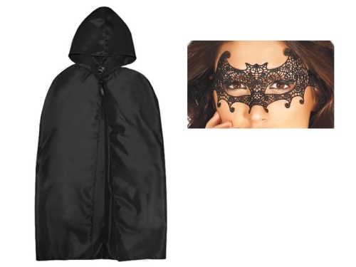 ZESTAW WAMPIRZYCA PELERYNA 132cm 2el