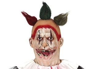 MASKA STRASZNY KLAUN LATEKSOWA BIAŁA
