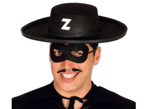 KAPELUSZ ZORRO FILCOWY CZARNY