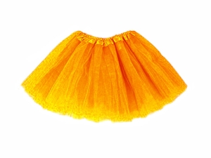 SPÓDNICZKA TIULOWA TRÓJWARSTWOWA NEON POMARAŃCZOWY 28cm