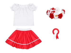 ZESTAW NARODOWY BIAŁO-CZERWONY 98-110 4el