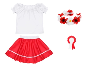 ZESTAW NARODOWY BIAŁO-CZERWONY 98-110 4el