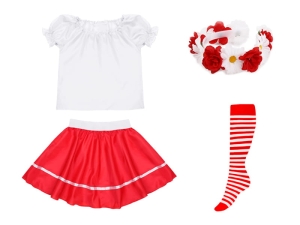 ZESTAW NARODOWY BIAŁO-CZERWONY 98-110 4el