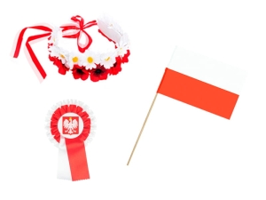 ZESTAW NARODOWY BIAŁO-CZERWONY 3el