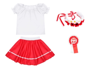 ZESTAW NARODOWY BIAŁO-CZERWONY 98-110 4el