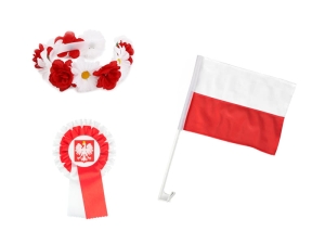 ZESTAW NARODOWY BIAŁO-CZERWONY 3el