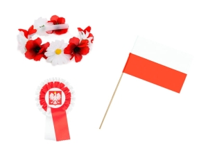 ZESTAW NARODOWY BIAŁO-CZERWONY 3el