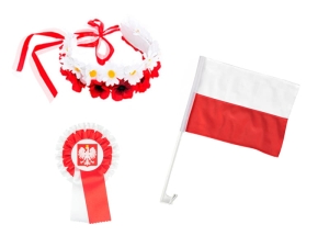 ZESTAW NARODOWY BIAŁO-CZERWONY 3el