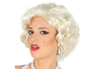 PERUKA KRÓTKA FALOWANA BLOND