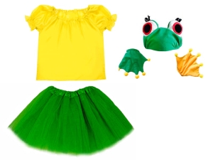 ZESTAW ŻABKA ZIELONO-ŻÓŁTY 98-110 4el