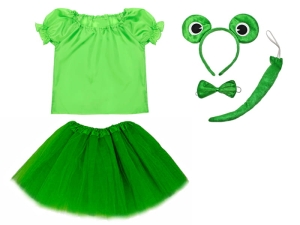 ZESTAW ŻABKA ZIELONY 116-128 5el