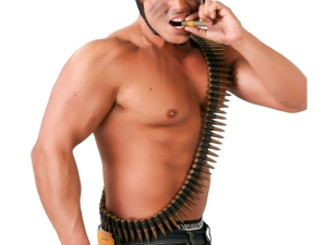 PAS Z NABOJAMI PLASTIKOWY 140cm