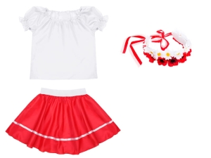 ZESTAW NARODOWY BIAŁO-CZERWONY 98-110 3el