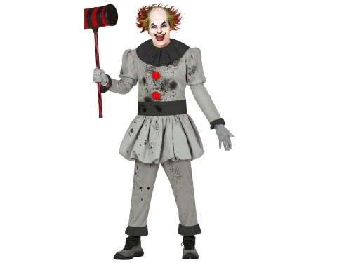 STRÓJ KLAUN ZABÓJCA SZARO-CZARNY L(52-54)