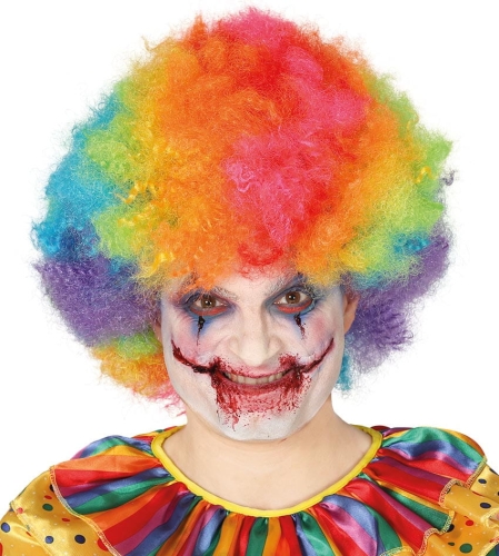 PERUKA AFRO TĘCZOWA