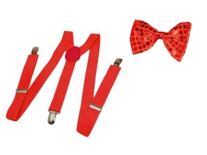 ZESTAW RETRO CZERWONY 2el