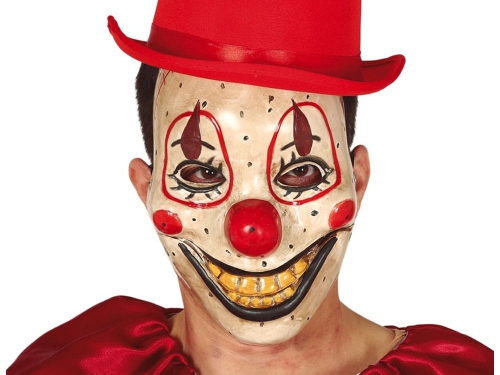 MASKA KLAUN PVC KREMOWA