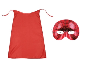 ZESTAW SUPERBOHATER CZERWONY PELERYNA 90cm 2el 