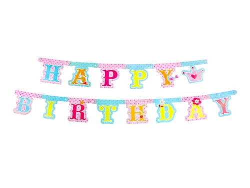 BANER HAPPY BIRTHDAY KSIĘŻNICZKA 1,74m