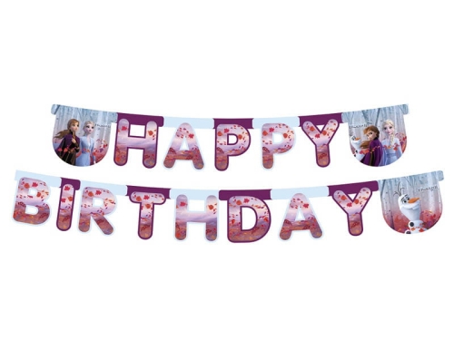 BANER HAPPY BIRTHDAY FROZEN 2,3m