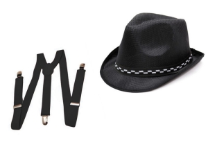 ZESTAW RETRO CZARNY 2el