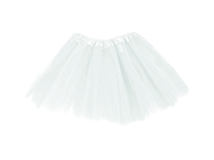 SPÓDNICZKA TIULOWA TRÓJWARSTWOWA BIAŁA 28cm