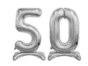 BALONY 50 SREBRNE 29'' 74cm 2szt