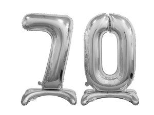 BALONY 70 SREBRNE 29'' 74cm 2szt