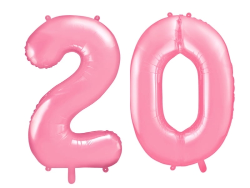 ZESTAW BALONÓW 20 RÓŻOWE 34'' 86cm 2szt