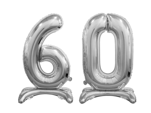 BALONY 60 SREBRNE 29'' 74cm 2szt