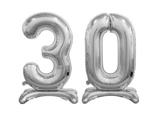 BALONY 30 SREBRNE 29'' 74cm 2szt