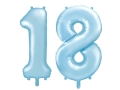 ZESTAW BALONÓW 18 NIEBIESKIE 34'' 86cm 2szt