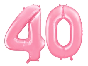 BALONY 40 RÓŻOWE 34'' 86cm 2szt