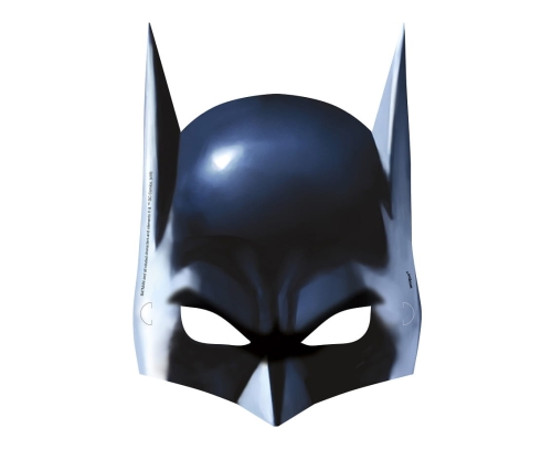 MASKA PAPIEROWA BATMAN CZARNA 8szt.
