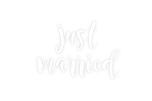 NAKLEJKA NA SAMOCHÓD JUST MARRIED BIAŁA