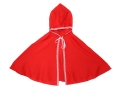 STRÓJ PELERYNA KAPTUREK CZERWONA 48cm