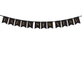 BANER HAPPY NEW YEAR CZARNY 1,7m