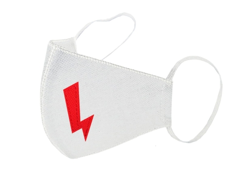 MASKA DWUWARSTWOWA SLIM PIORUN BIAŁA M/L