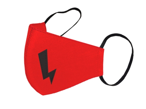 MASKA DWUWARSTWOWA SLIM PIORUN CZERWONA M/L