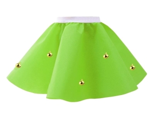 SPÓDNICZKA ELF DZWONECZKI ZIELONA 35cm