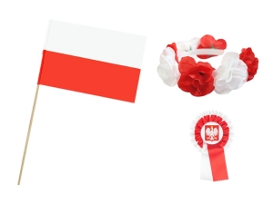 ZESTAW NARODOWY BIAŁO-CZERWONY 3el