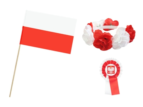 ZESTAW NARODOWY BIAŁO-CZERWONY 3el