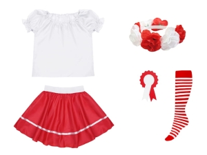 ZESTAW NARODOWY BIAŁO-CZERWONY 98-110 5el